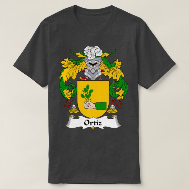Ortiz Jackar Arm Family Crest T Shirt (Design framsida)