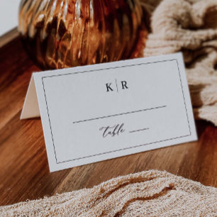 Ortkort för elegant bröllop Bord, K221 Placeringskort