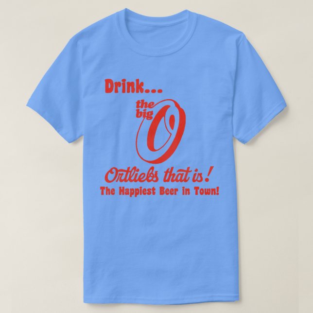 Ortliebs Retro Defunct Beer T Shirt (Design framsida)