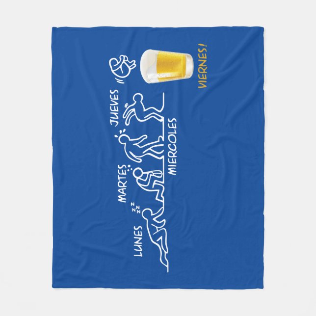 Örtlösning Fleecefilt (Framsidan)