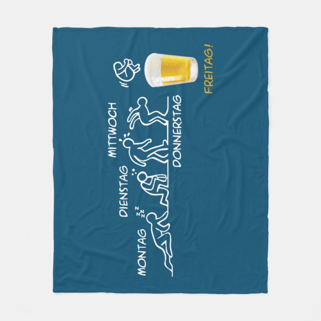 Örtlösning Fleecefilt (Framsidan)