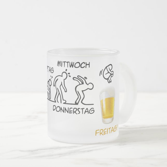Örtlösning Frostad Glasmugg (Framsida höger)