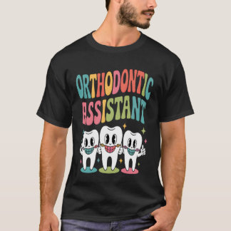 Ortodontiassistent Söt Retro Tandställning T Shirt