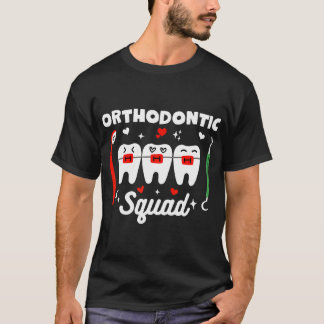 Ortodontiskt fyrkantstandontist tandtandtandtandbl t shirt