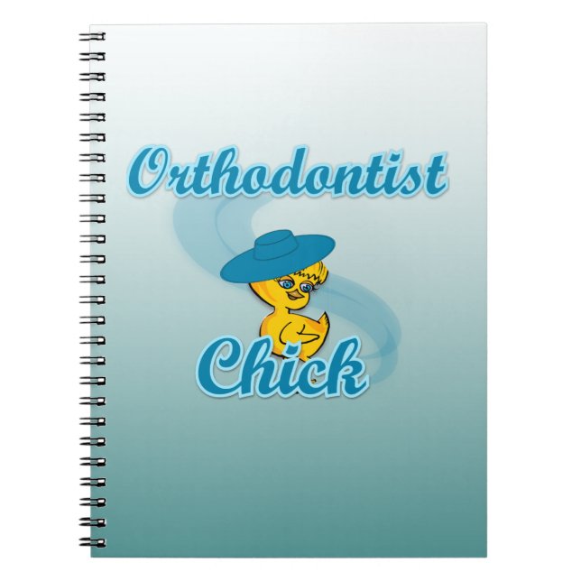 Ortodontist-Chick #3 Anteckningsbok Med Spiral (Framsidan)