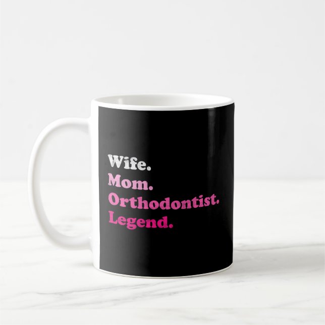 Ortodontist för Mamma eller för Mors dag Kaffemugg (Vänster)