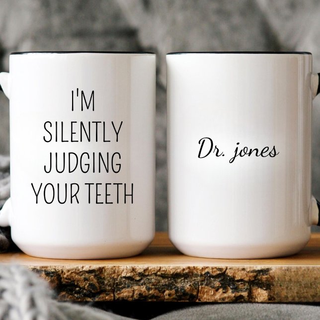 Ortodontist Tandläkare Munhygienist Assistent Kaffemugg (Skapare uppladdad)