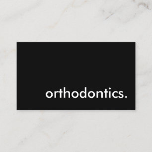ortodontist. visitkort