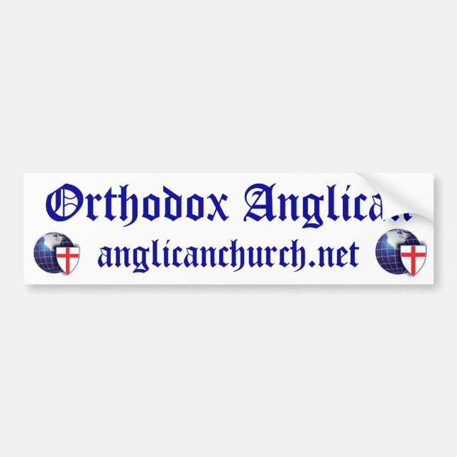 Ortodox Anglican Bildekal (Framsidan)