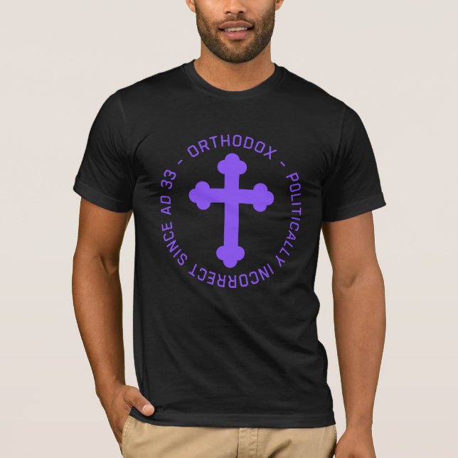 Ortodox Christian Kor sedan AD 33 felaktigt T Shirt (Framsida)