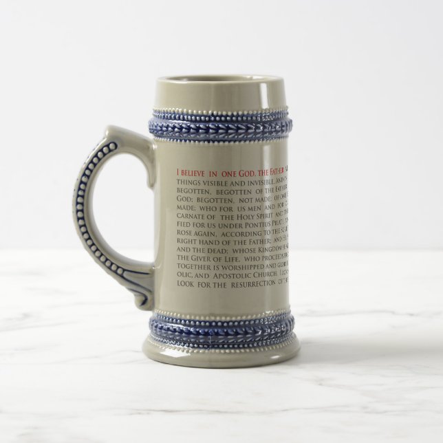Ortodox Christian Nicene Creed 22oz Stein Sejdel (Vänster)