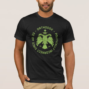 Ortodox Eagle Christian Konservativ Gift T Shirt