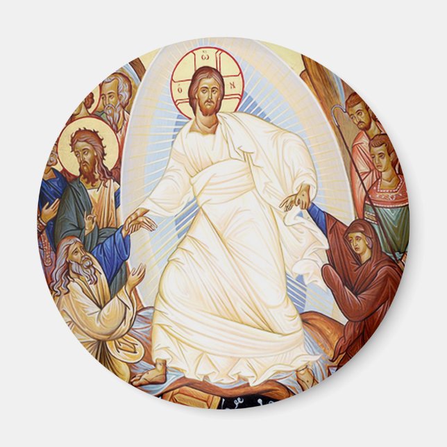 Ortodox ikon av Anastasis Uppståndelse Magnet (Framsidan)