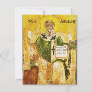 Ortodox ikon av Sankt Athanasius av Alexandria Inbjudningar