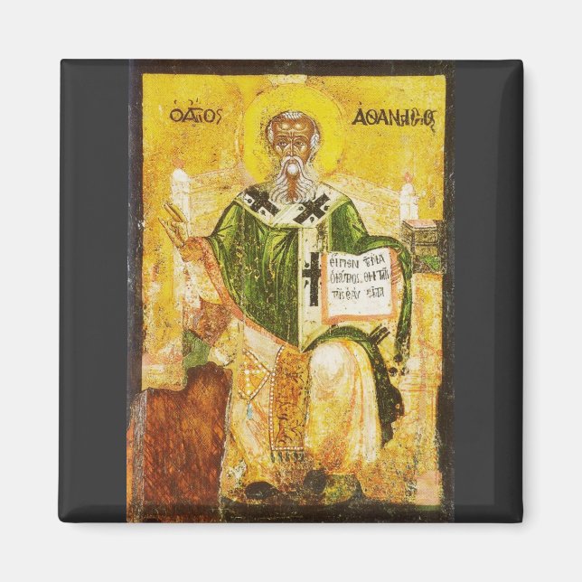 Ortodox ikon av Sankt Athanasius av Alexandria Magnet (Framsidan)