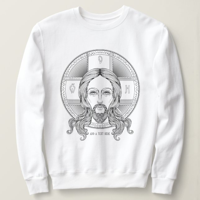 Ortodox Jesus Kristus Sweatshirt T Shirt (Design framsida)