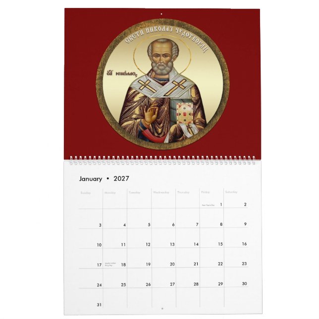 Ortodox kalender 2025 (Jan 2027)