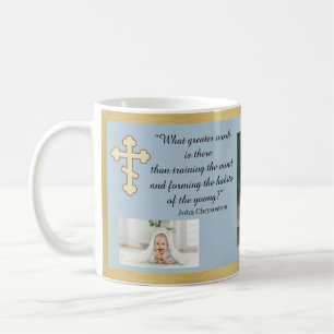 Ortodox l Anpassa l Chrysostom-citat Kaffemugg