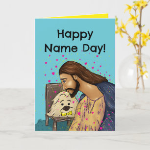 Ortodox Namnsdags Kort (Smee the Pekingese)