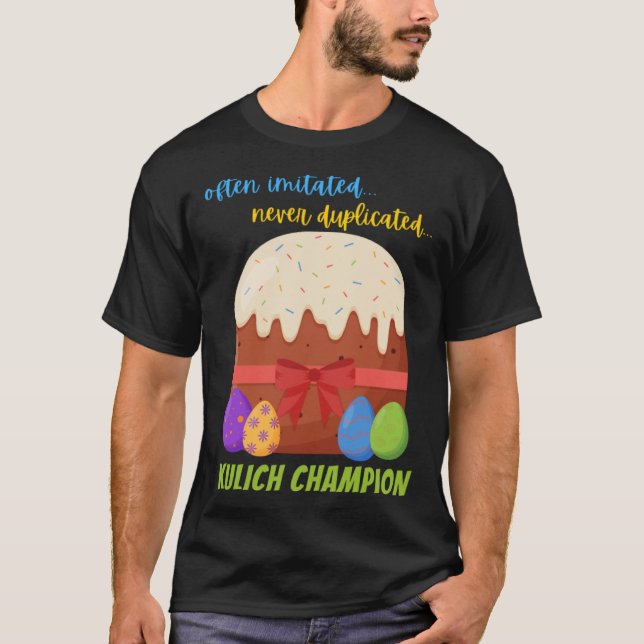 Ortodox Påsk Kor Cake Kulich Champion Womens T Shirt (Framsida)