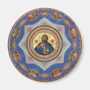 ortodox saint för religion för symbolsgudkyrka magnet