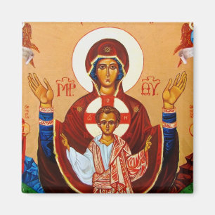 Ortodoxa Icon Virgin of Orans Magnet