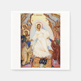 Ortodoxa ikonen för Anastasis Resurrection Pappersservett