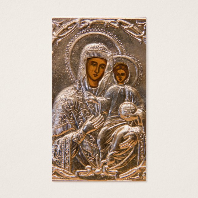 Ortodoxa ikonen visitkort (Framsidan)