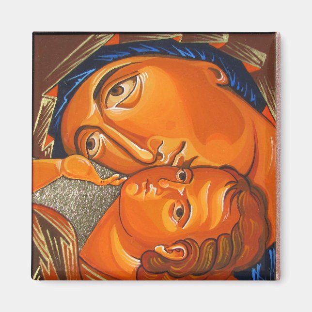 Ortodoxa ikonvirus med uppspelande underordnat nät magnet (Framsidan)