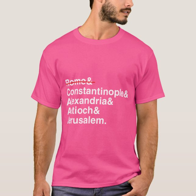 Ortodoxa kristna patriarkater t shirt (Framsida)
