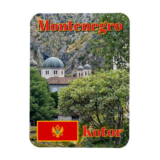 ortodoxa kyrkor i Kotor, Montenegro resa Magnet (Vertikal)