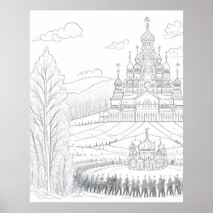 Ortodoxisk kyrka poster