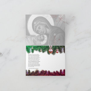 Ortodoxt julkort tack kort