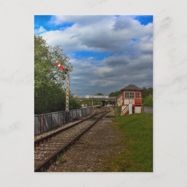 Orton Mere Station och signalbox Vykort (Framsida)