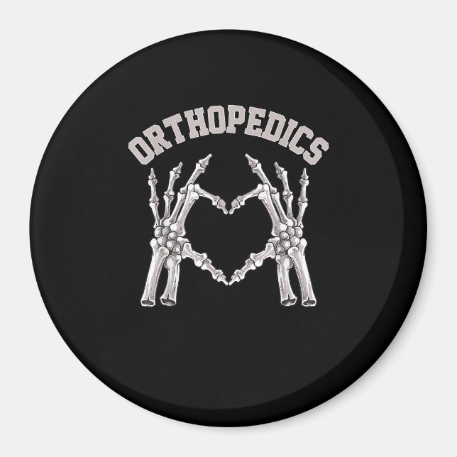 Ortopedics Skeleton Hand Heart Ortho Nurse Rn Cre Magnet (Framsidan)