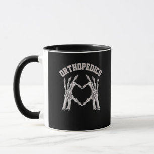 Ortopedics Skeleton Hand Heart Ortho Nurse Rn Cre Mugg