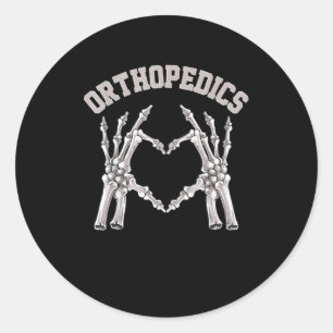 Ortopedics Skeleton Hand Heart Ortho Nurse Rn Cre Runt Klistermärke