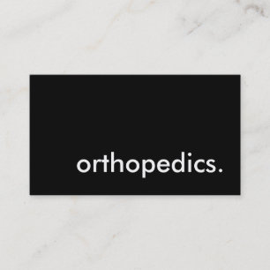 ortopedics. visitkort