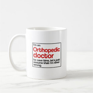 Ortopedisk doktor kaffemugg