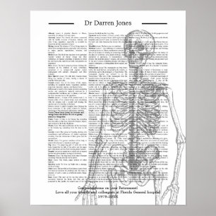 ortopedisk Dr. surgeon radiolog Pension Gift Poster