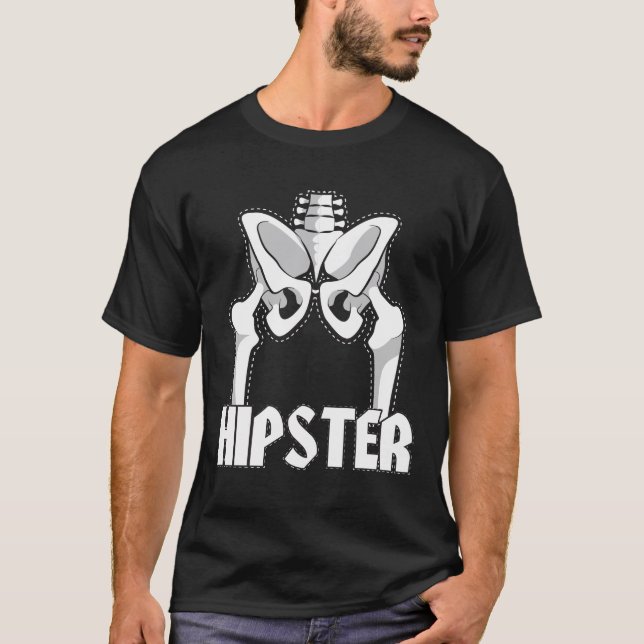 Ortopedisk Hipster för gåva för höftutbyteskirurgi T Shirt (Framsida)