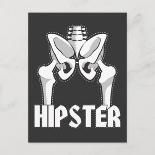 Ortopedisk Hipster för gåva för höftutbyteskirurgi Vykort