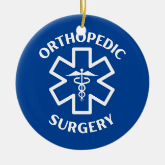 Ortopedisk kirurgi Doktor Nurse Medical Caduceus Julgransprydnad Keramik