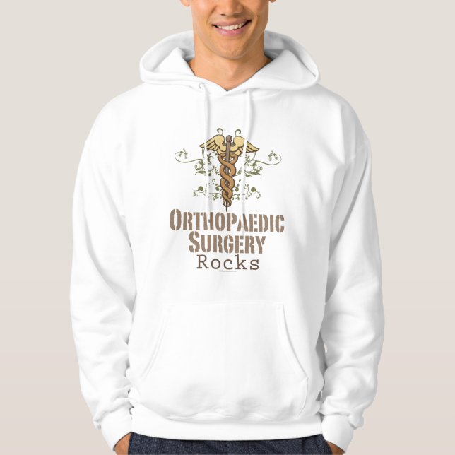 Ortopedisk kirurgi vaggar den Hooded tröjan Sweatshirt (Framsida)