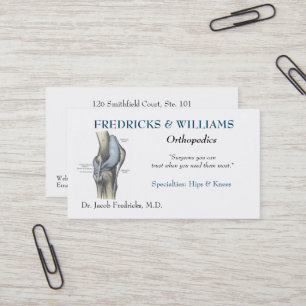 Ortopedisk kirurgvisitkort visitkort