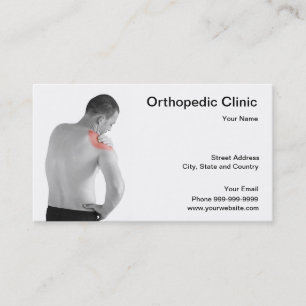 ortopedisk klinik visitkort
