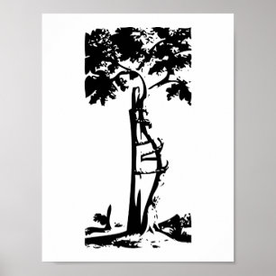 Ortopedisk krokig träd poster