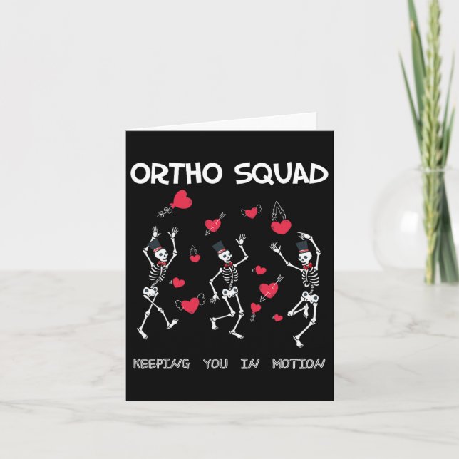 Ortopedisk rolig Alla hjärtans dag - Orto Sällskap Kort (Framsida)