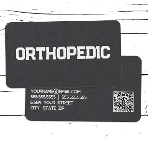 Ortopedisk ryggrad Doktor Anpassningsbar QR Visitkort