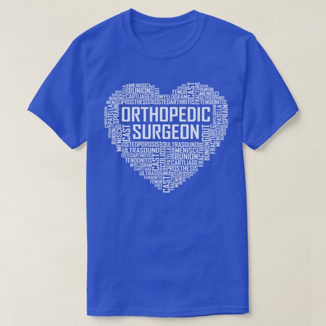 Ortopedisk Surgeon Heart T Shirt (Design framsida)